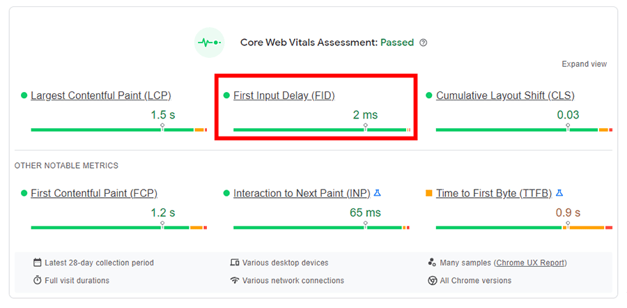 core web vitals