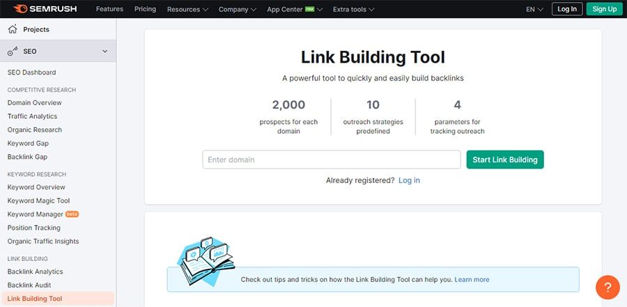 link building tools